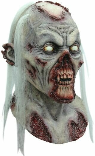 Маска Ghoulish Productions "Зомби Гниющая смерть", хэллоуин, серая, резиновая