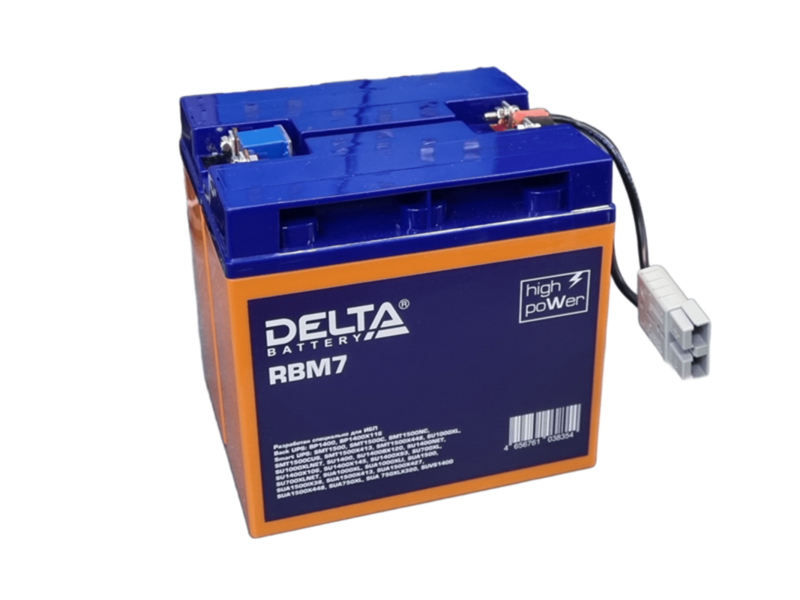 Аккумуляторная батарея Delta сменный батарейный модуль для ибп APC, аналог RBC7, гарантия 2 года
