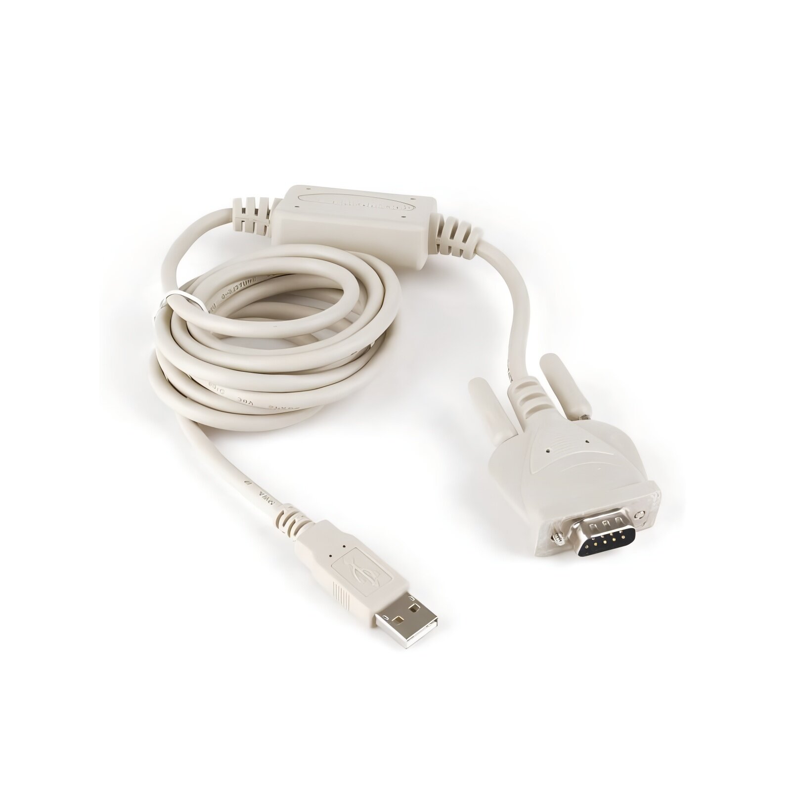 Конвертер COM - USB Cablexpert белый чип CH343SER 1.8м UAS111