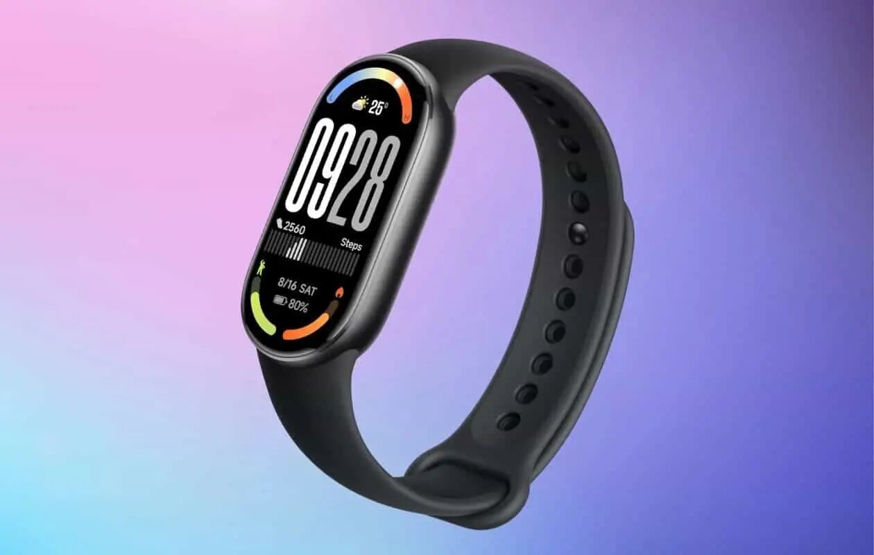Смарт браслет Xiaomi smart band 10 global version черного цвета — фото 1