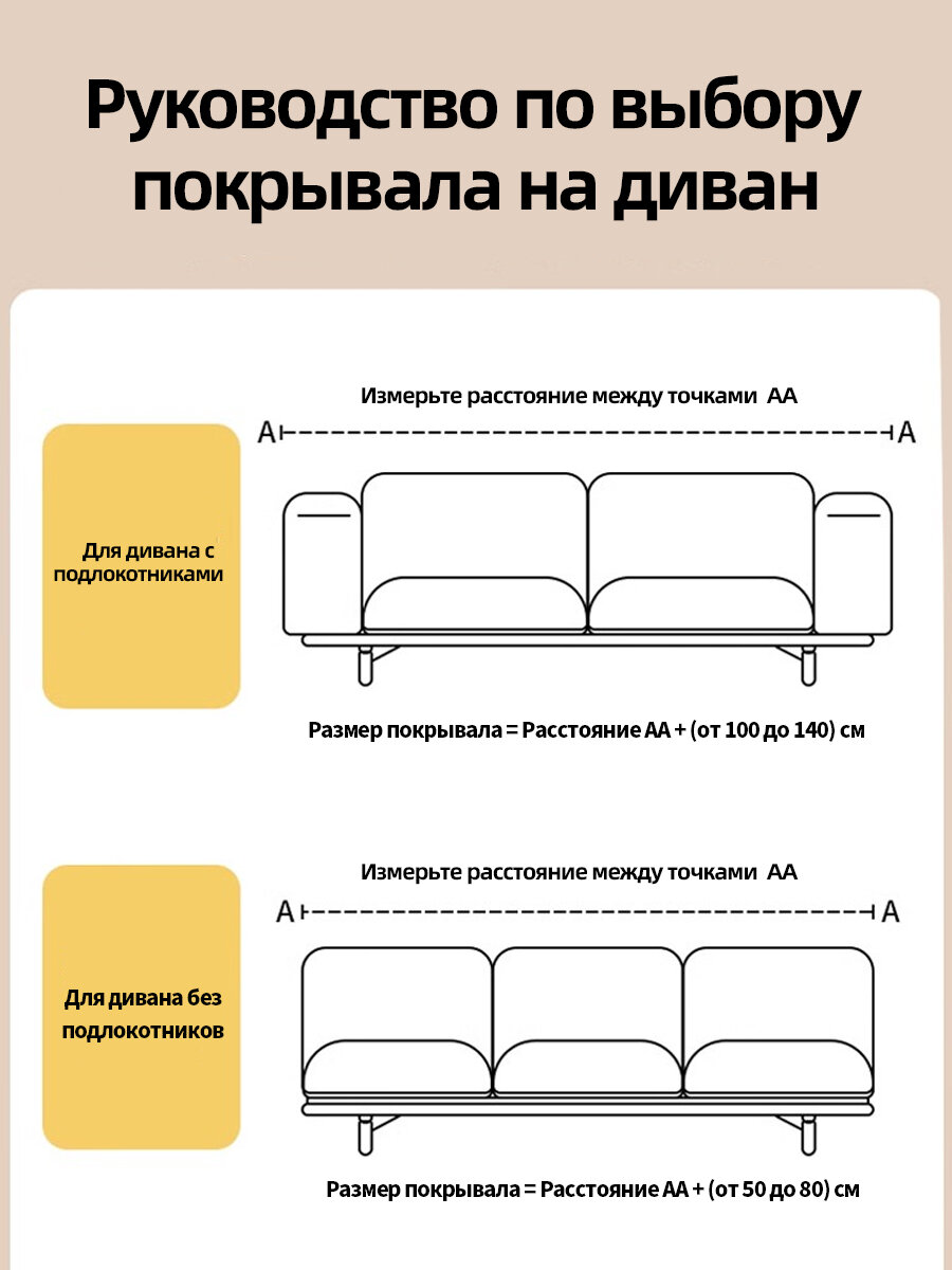 Покрывало на диван, плед для пикника, плед хлопковый, размер 90х180 см — фото 1