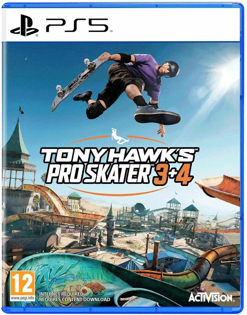 Tony Hawk's Pro Skater 3 + 4 , для PlayStation 5, Blu-ray, Английская версия