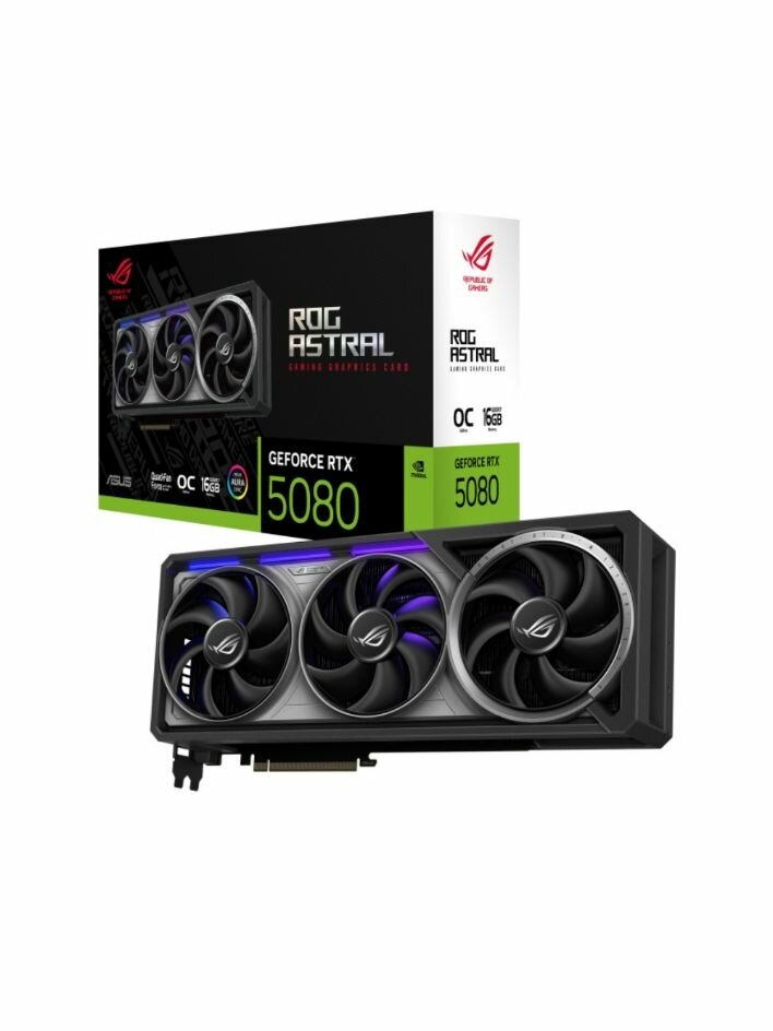 Видеокарта ASUS ROG Astral GeForce RTX 5080 Gaming OC 16Gb (90YV0LV0-M0NA00)