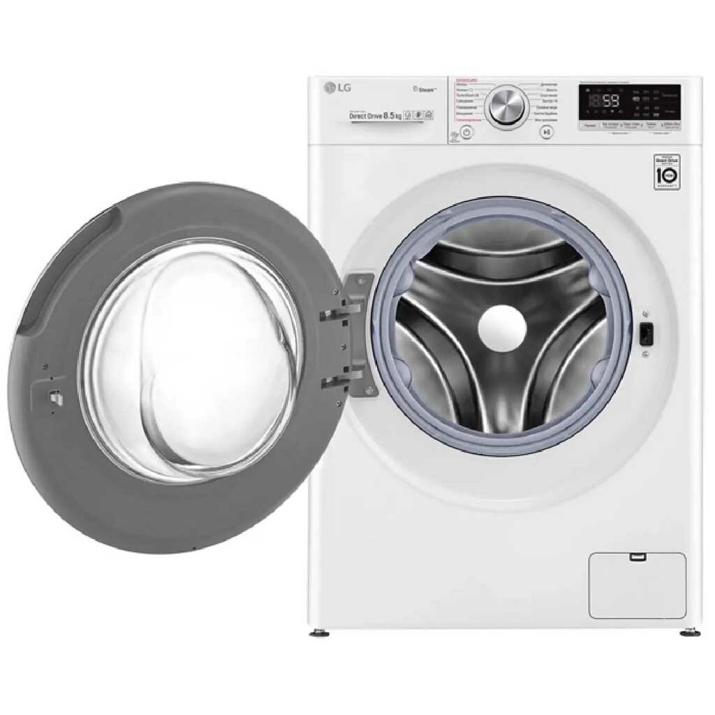 Стиральная машина LG F2V7FS1W, инверторный двигатель, пар, A+++