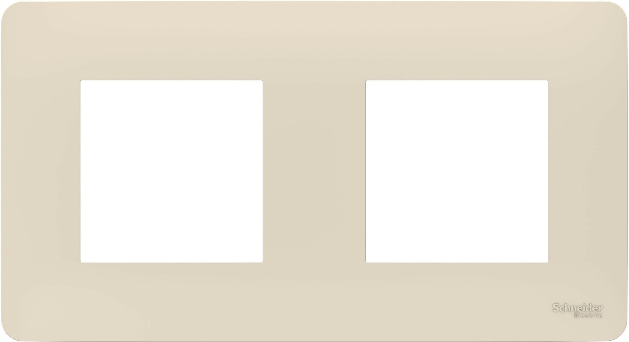 Рамка двойная Unica Studio 2 поста бежевый NU200444 Schneider Electric