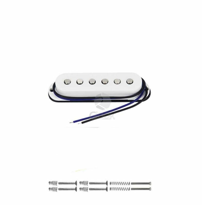 Звукосниматель IKN сингл средний для электрогитары Stratocaster белый Alnico5