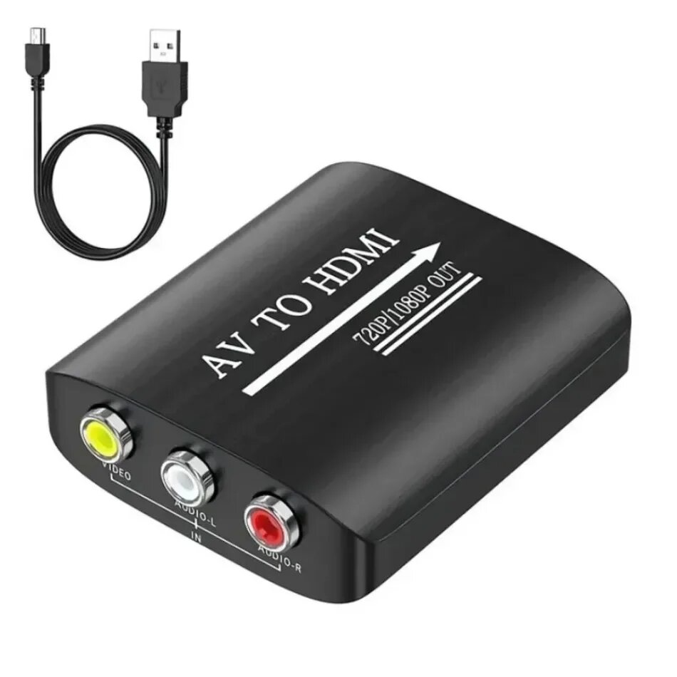RCA в HDMI-совместимый преобразователь AV 720P/1080P, RCA To HDMI