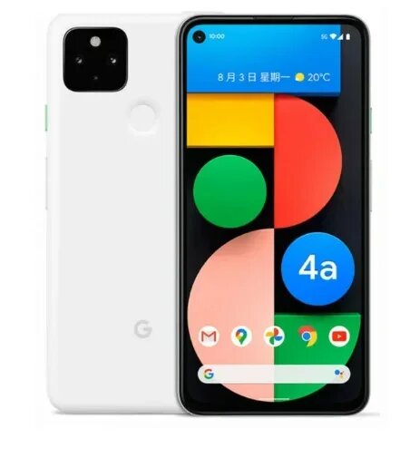 Смартфон Google Pixel 4a 5G, 6/128ГБ, global, Б/у, Phone Only, Google, Pixel 4a 5G, Смартфон, Белый, 6ГБ, 128ГБ, global, Б/у, 01.07.2020