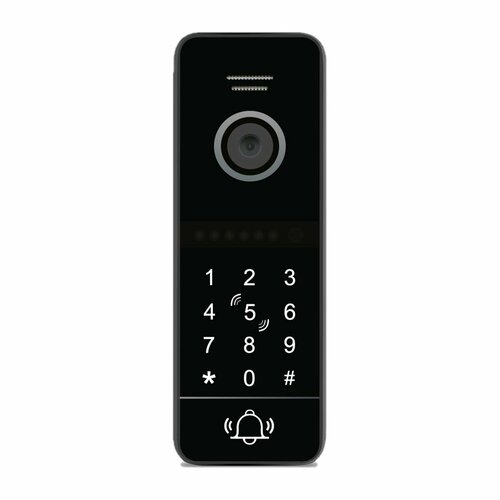 CMD-VP70CR-Code FullHD Black Цветная накладная вызывная панель со встроенным считывателем (черная)