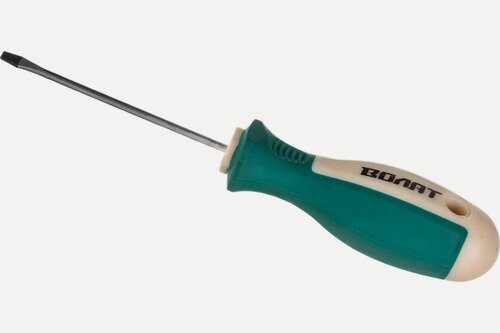 Изображение товара Отвертка шлицевая SL3 волат (18060-375), легированная сталь, зеленая
