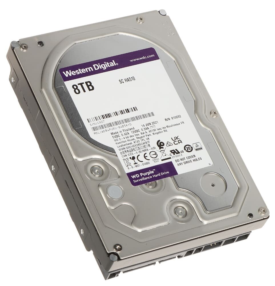 Жесткий диск Western Digital WD Purple WD84PURU 8Tb, 3.5", SATA, 6Gb/s
