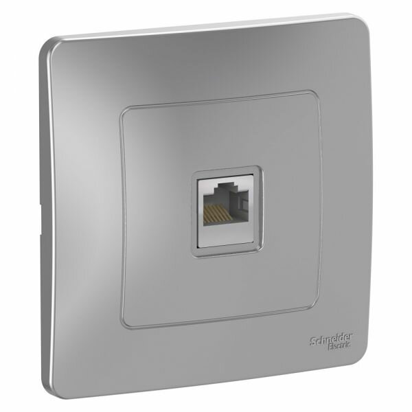 Systeme Electric Blanca внутр Алюминий Розетка компьютерная RJ45 BLNIS045003