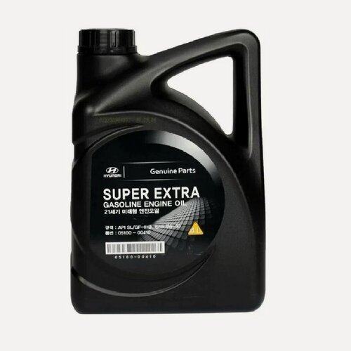 Изображение товара Моторное масло полусинтетическое Hyundai/KIA Super Extra Gasoline 5W-30, 4 литра канистра