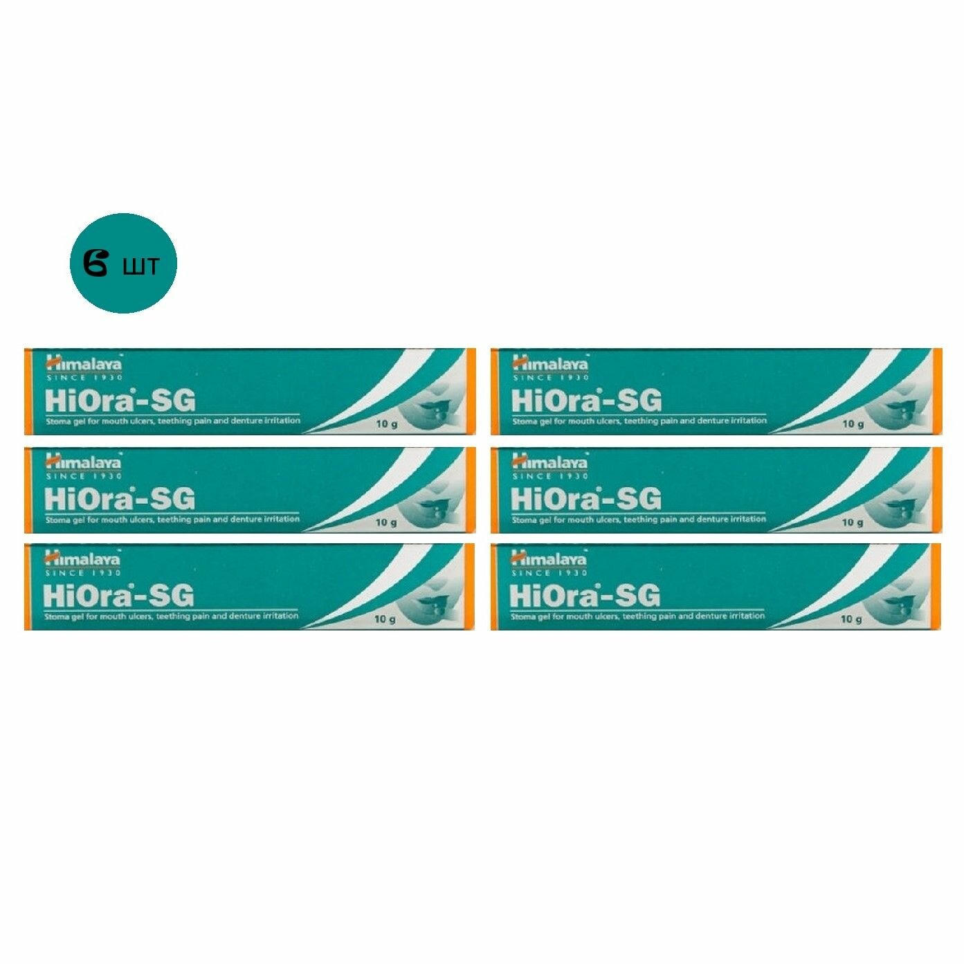 Himalaya HIORASG  хиорасг Стоматологический фитогель Хималая 10 г  6 шт