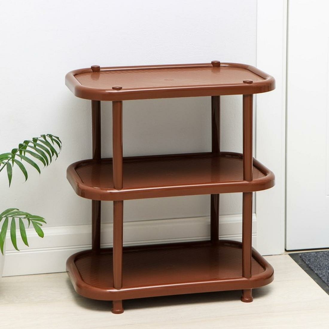 IDEA Полка для обуви 3 яруса 492 × 307 × 582 см цвет: коричневый