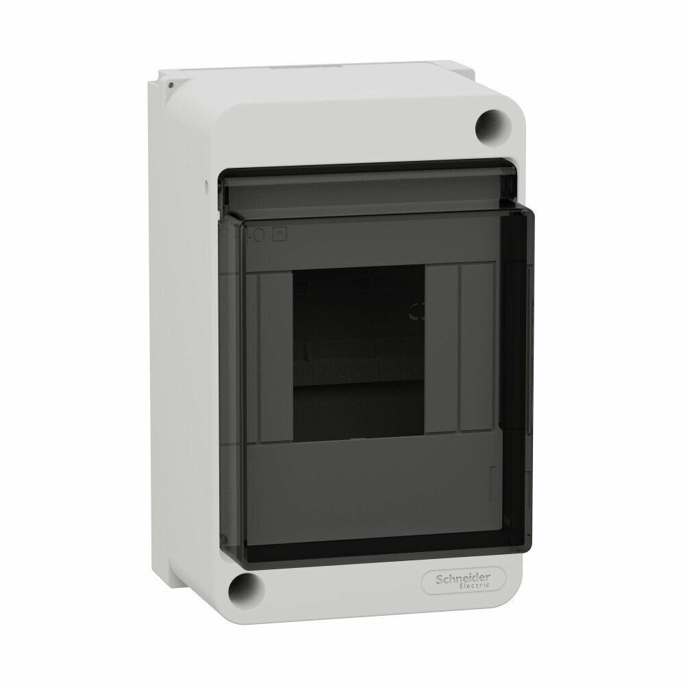 Корпус пластиковый навесной с прозрачной дверцей 4 модуля Systeme Electric City9 Box EZ9EAB104 белый