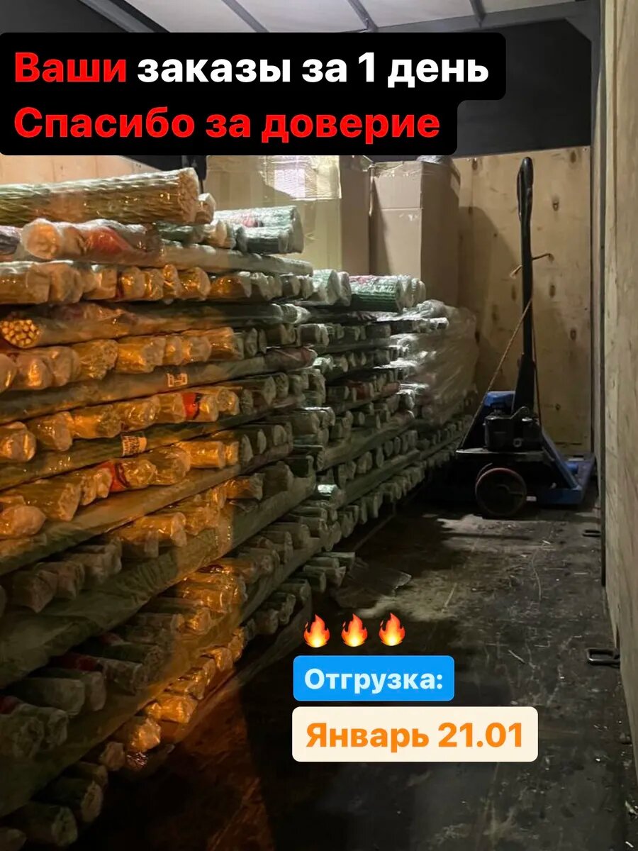 Колышки садовые для подвязки помидоров 20 шт 100 см D - 8 мм — фото 1