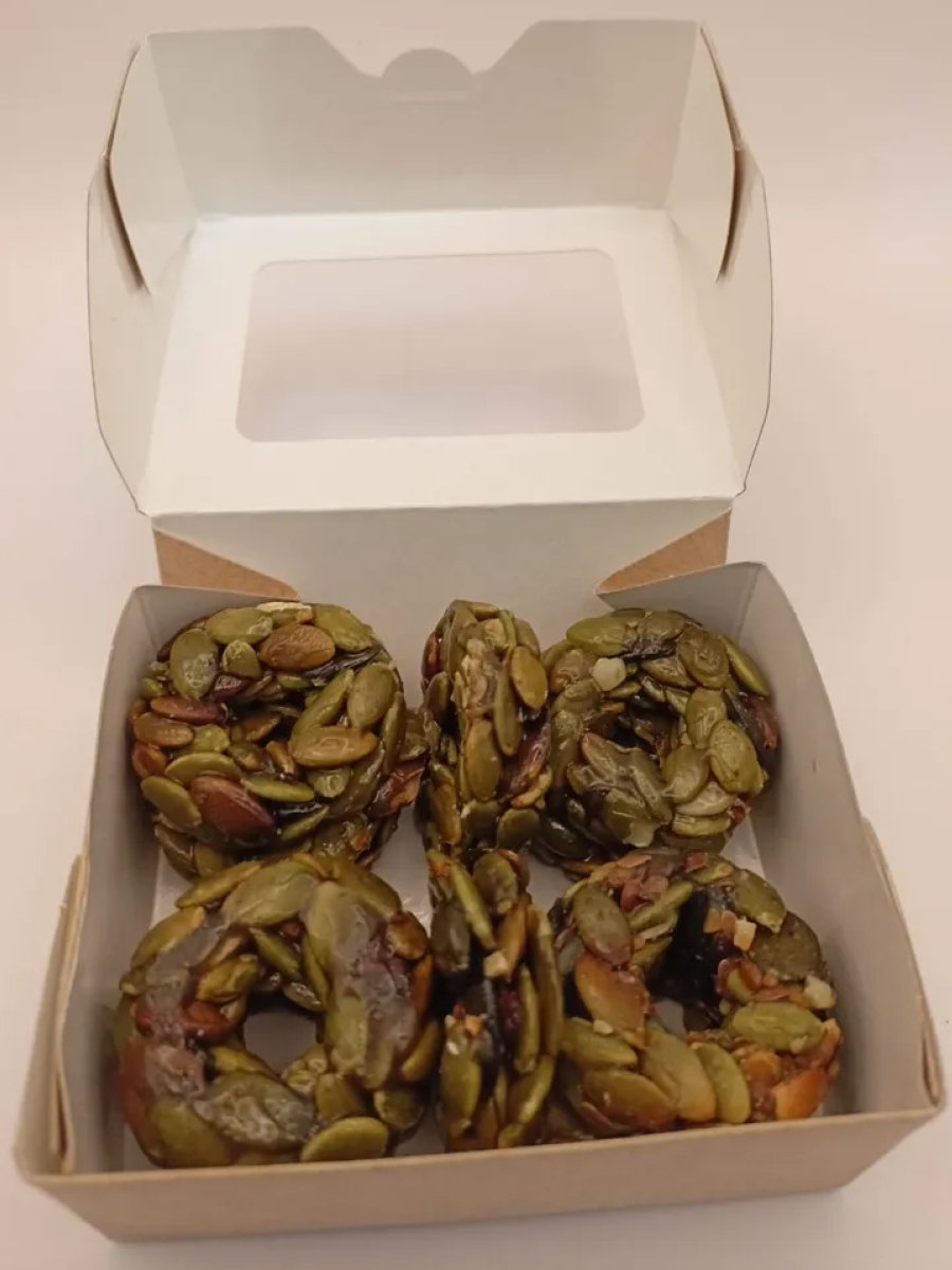 Печенье-козинаки "Без сахара", тыквенные семечки с медом, 120 г