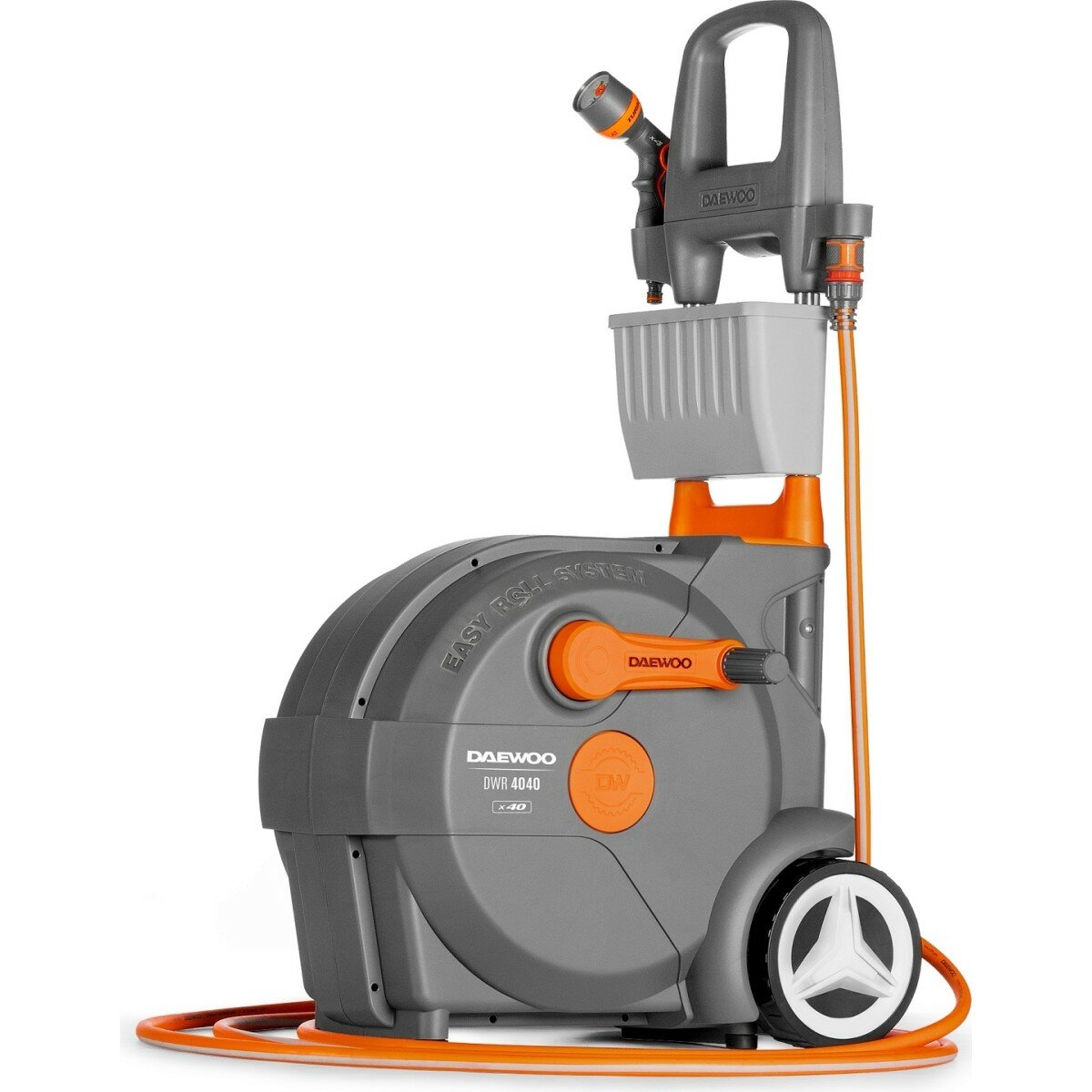 Тележка для шланга DAEWOO DWR 4040 smart cart шланг 40м и набор для полива