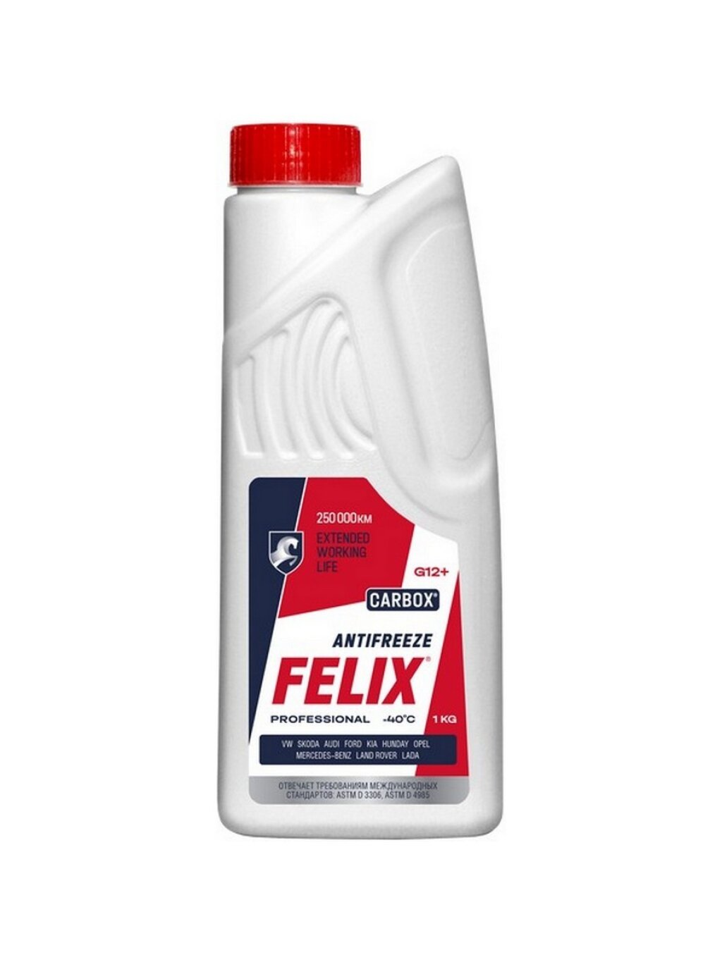 Антифриз Felix Carbox G12+ красный -40°С 1 кг