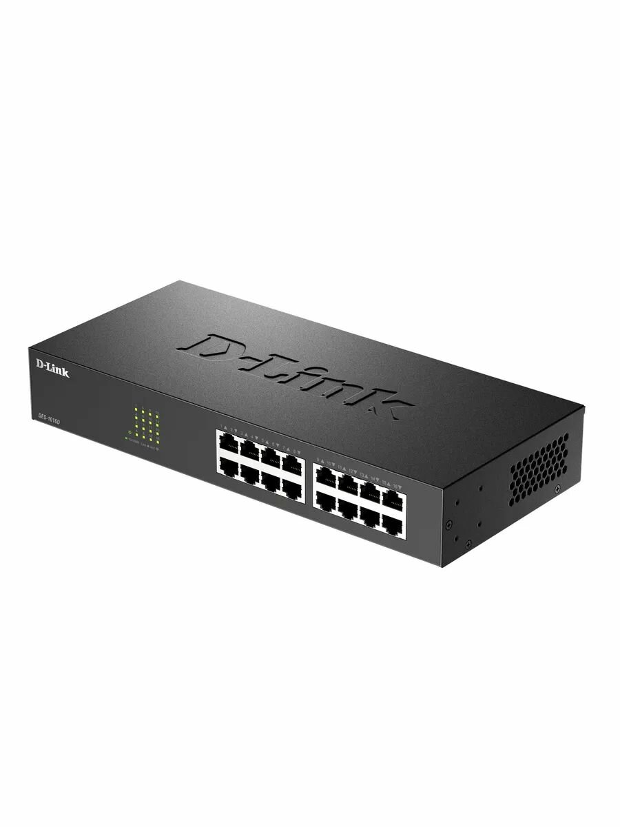 Неуправляемый коммутатор D-Link DES-1016D/I1с 16 портами 100Мбит/с