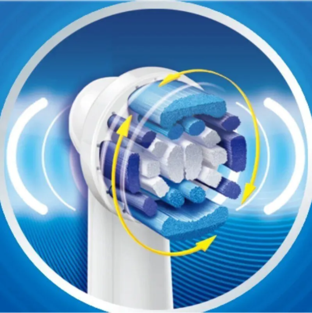Зубные Щетки Электрические Электрическая зубная щетка Oral-B "Vitality", D12.513, Precision Clean, зеленый, ультразвуковая, с таймером
