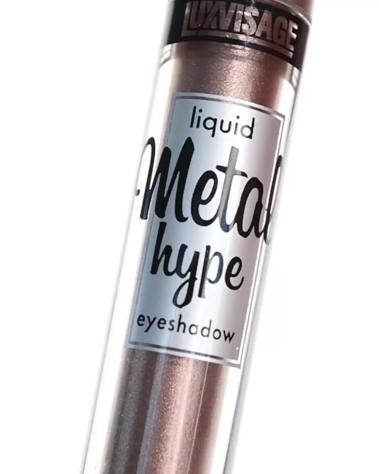Тени для век жидкие METAL HYPE тон 6 Античная бронза 3,5 г, LUXVISAGE — фото 1