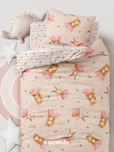 Изображение товара Детское постельное белье Василек юниор, Бязь, хлопок 100%, Королевство снов