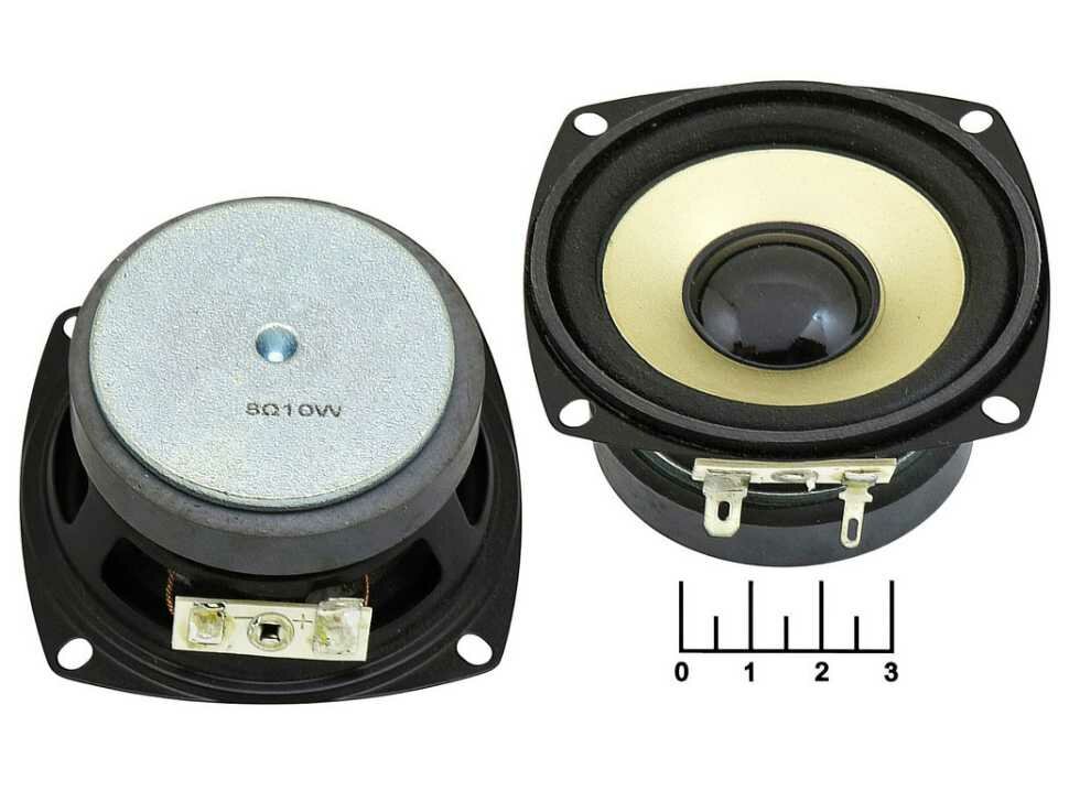 Динамик 8 Ом 10W 80*80*40мм