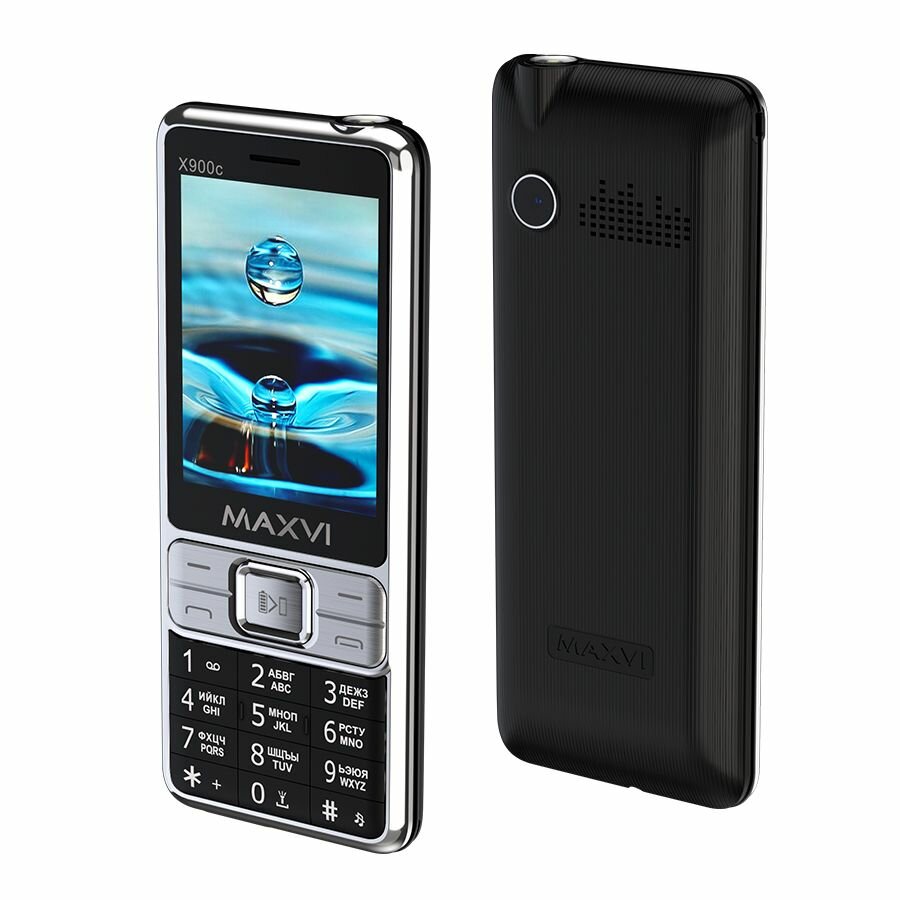Мобильный телефон Maxvi X900c, Black / черный ( кнопочный ) 32 МБ