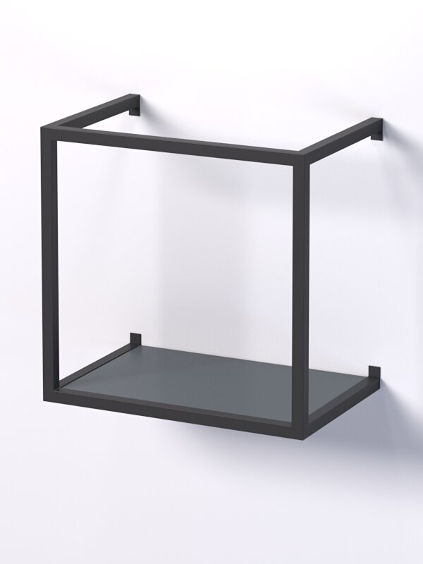 Полка настенная "Стронг" в стиле лофт №1, Темно-серый. Производитель товара - компания Westcom.