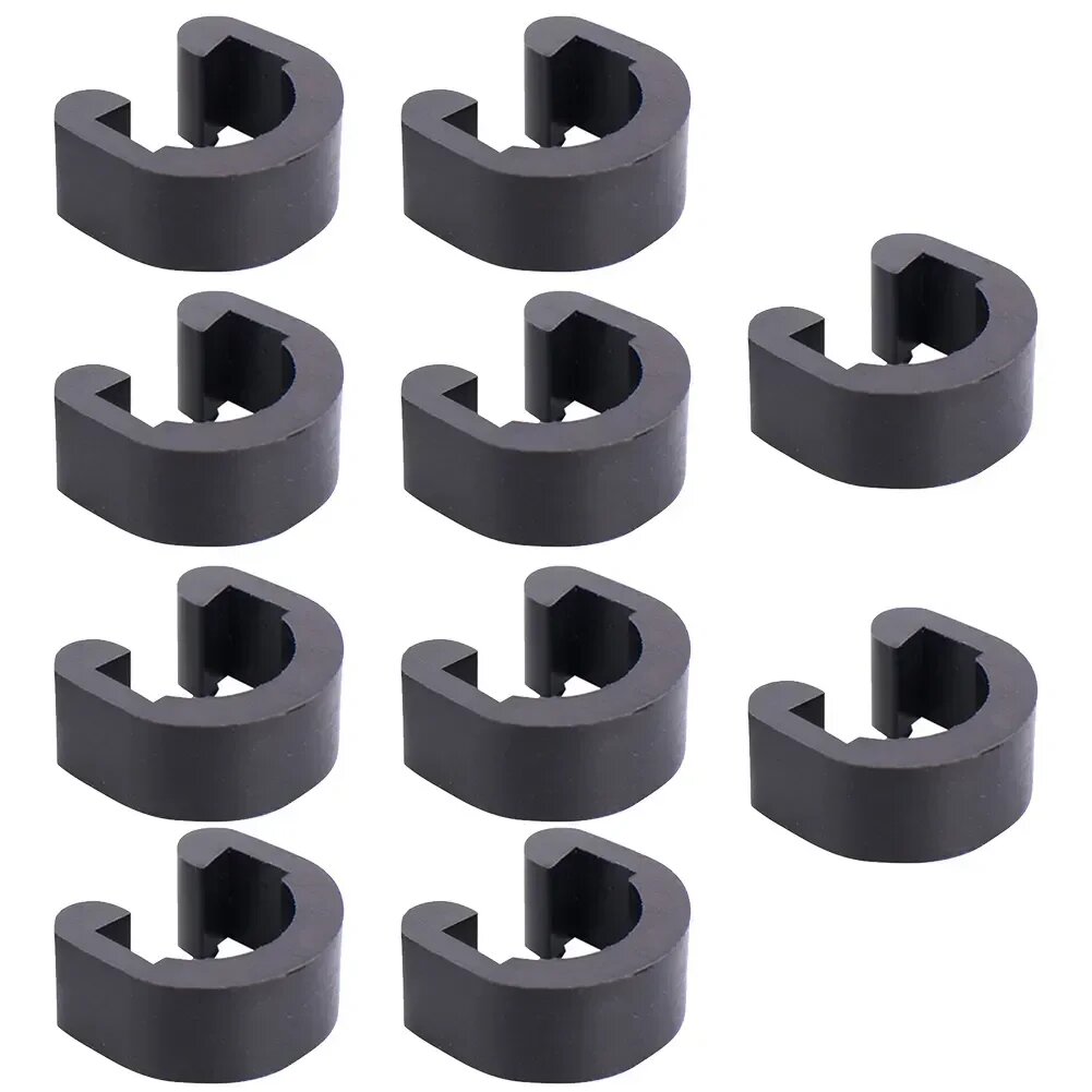 10 шт велосипедный тормозной трос пряжка тормозная линия передачи C-зажимы корпус трубка для шланга U-образный зажим аксессуары для велосипеда