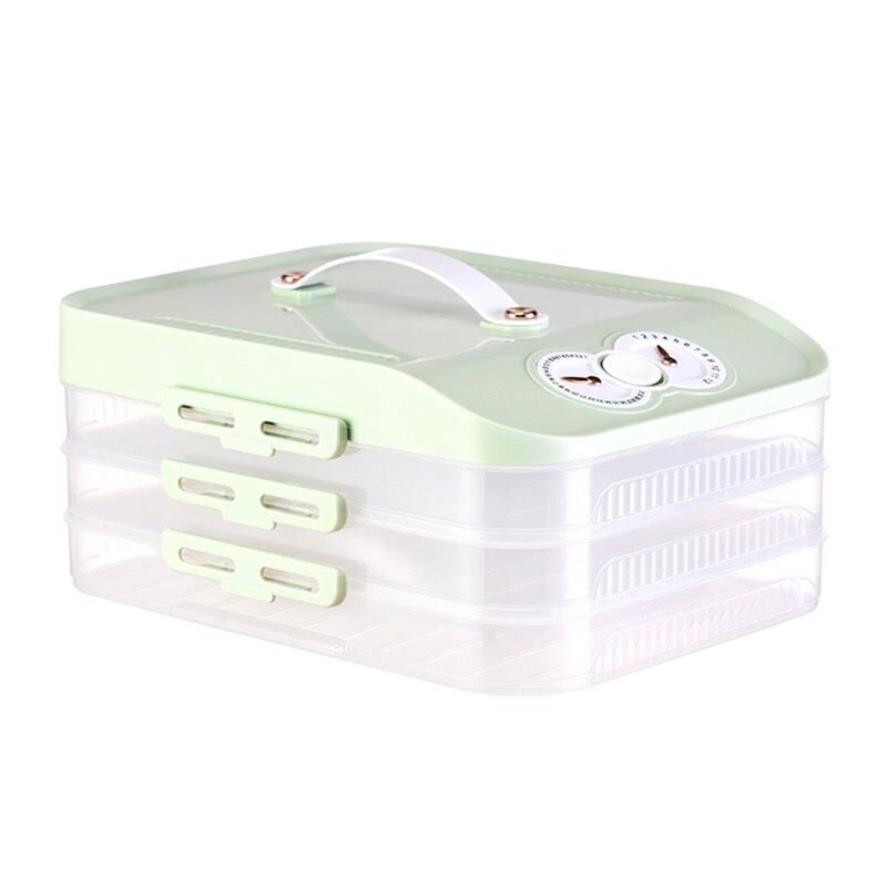 Multi Layer Refrigerator Storage Box With Timer For Precise Food Preservation Space Saving Design Fridge Container — фото 1