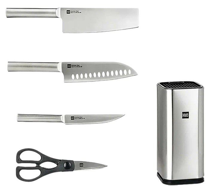 Набор ножей Xiaomi HuoHou Stainless steel kitchen Knife set (HU0095)