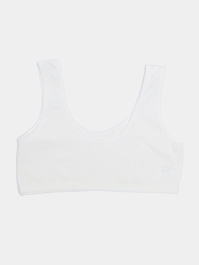 Бюстгальтер  топ для девочки, размер one size, белый 2 — фото 1