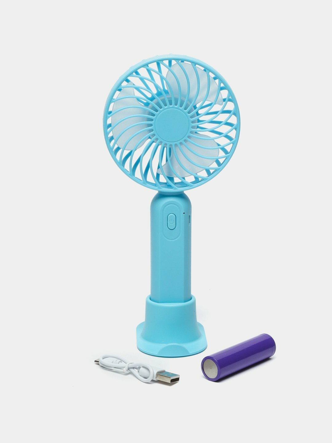 Портативный вентилятор Mini Fan, с подставочной-станцией для телефона — фото 1