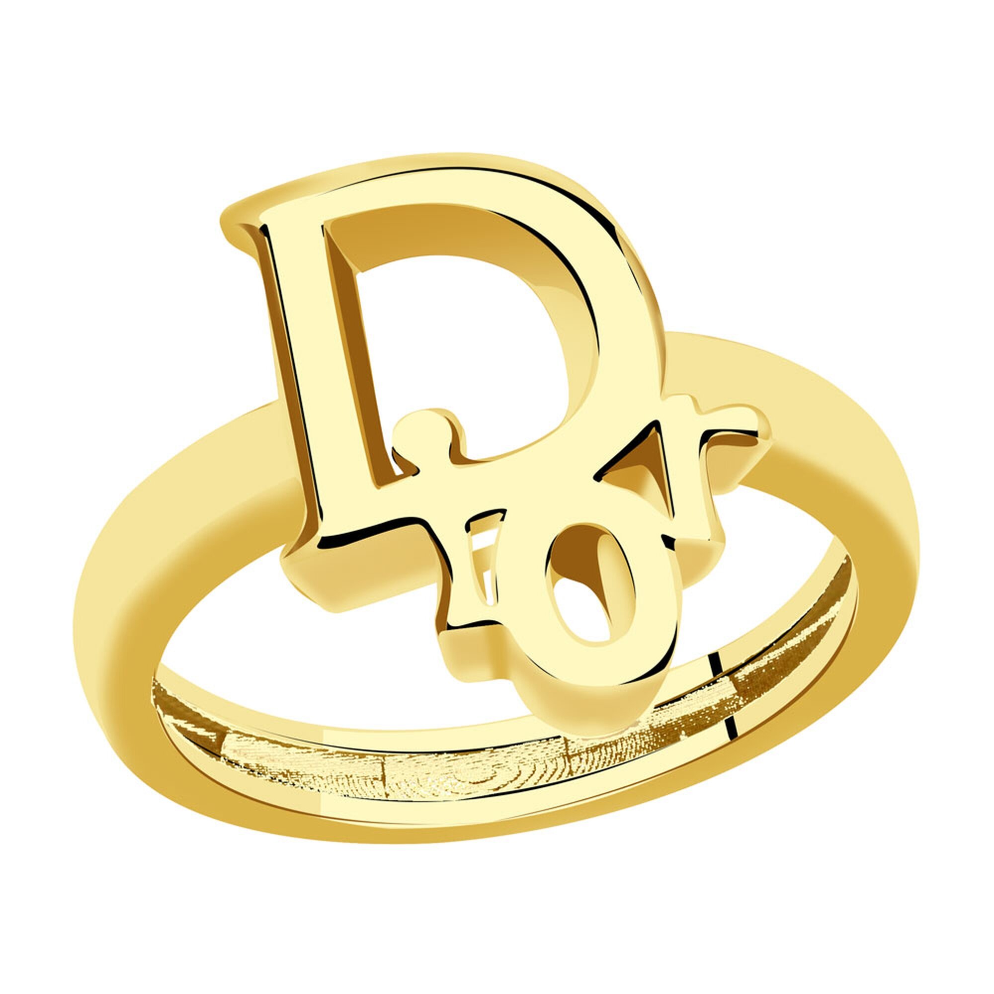 Кольцо Diamant online, желтое золото, 585 проба