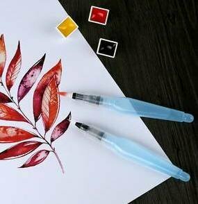 Pentel Aquash Brush кисть с резервуаром для воды толстая, XFRH/1-B — фото 1