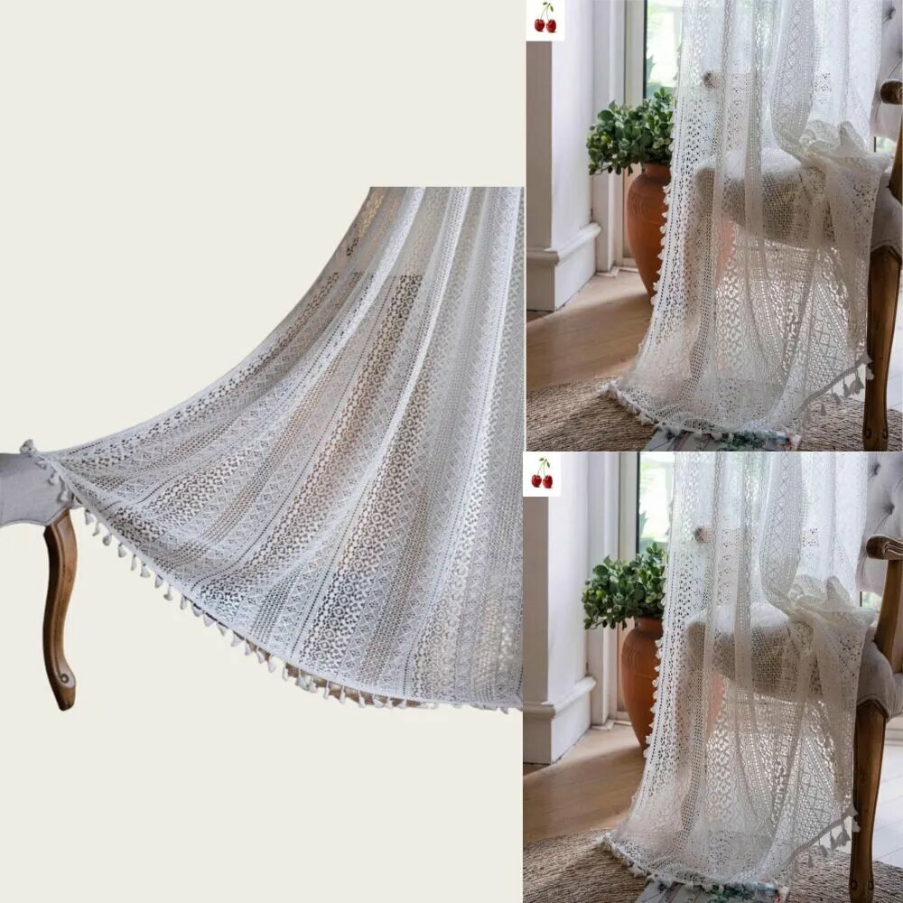 Нитяные шторы бархат вискоза вышивка люверсы 150x260 см