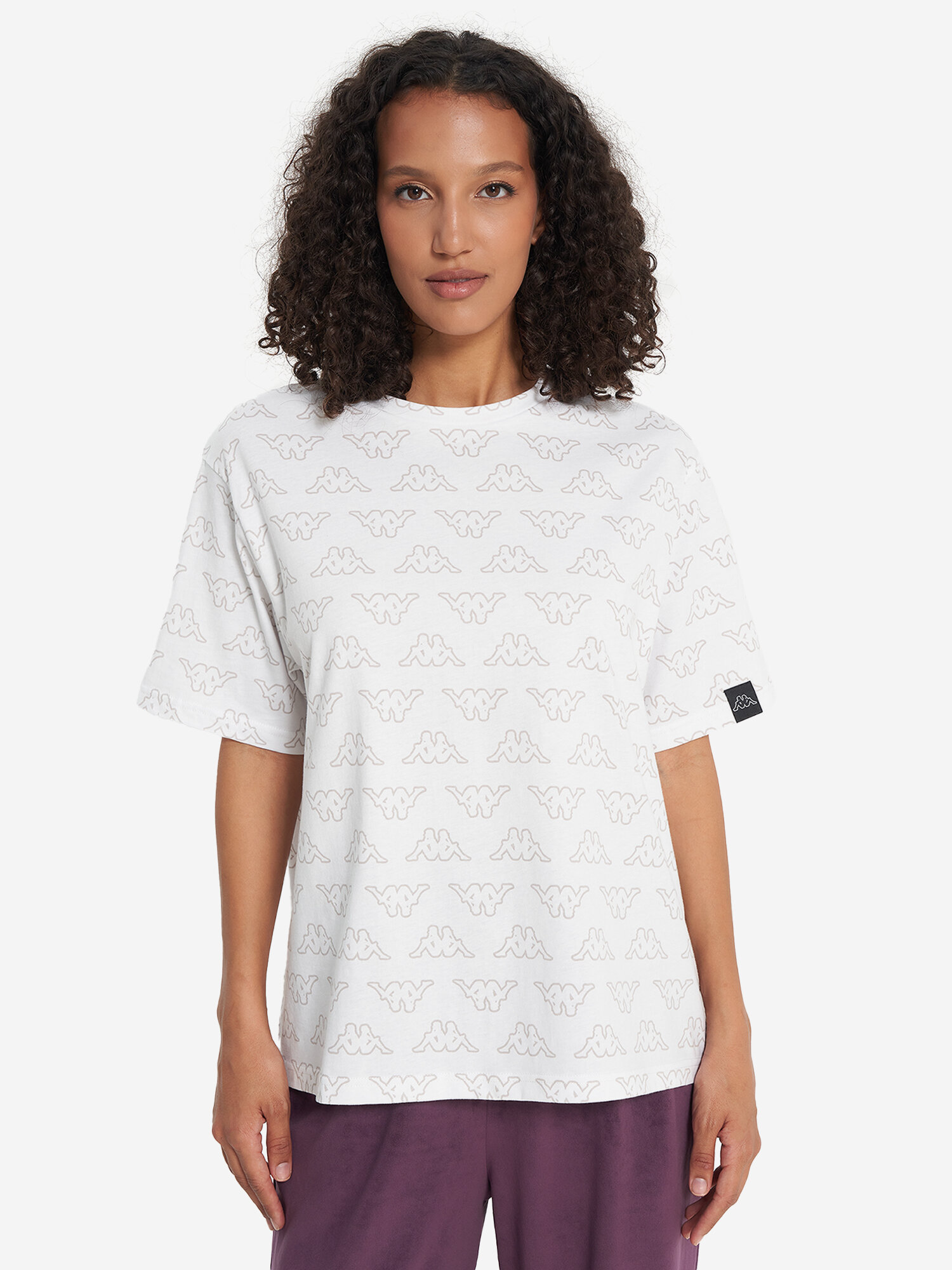 Футболка спортивная Kappa, размер 46-48, белый — фото 1