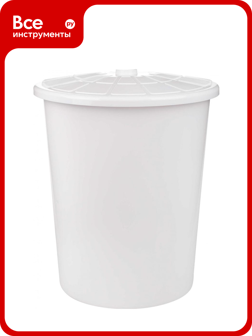 Бак ЗПИ «Альтернатива» универсальный 100л белый с крышкой М6925