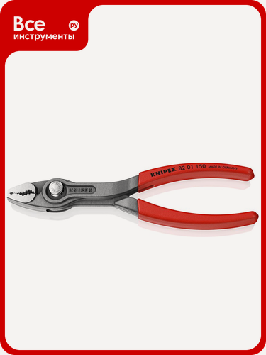 Изображение товара Клещи с фронтальным и боковым захватами Knipex TwinGrip зев 3-16 мм, L 150 мм, обливные ручки KN-8201150