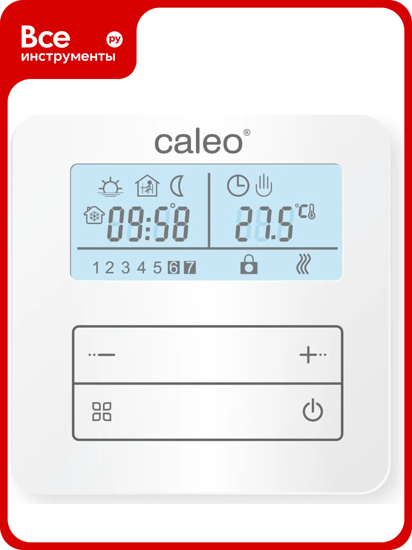 Терморегулятор CALEO С950 накладной цифровой программируемый 35 кВт УП-00000214