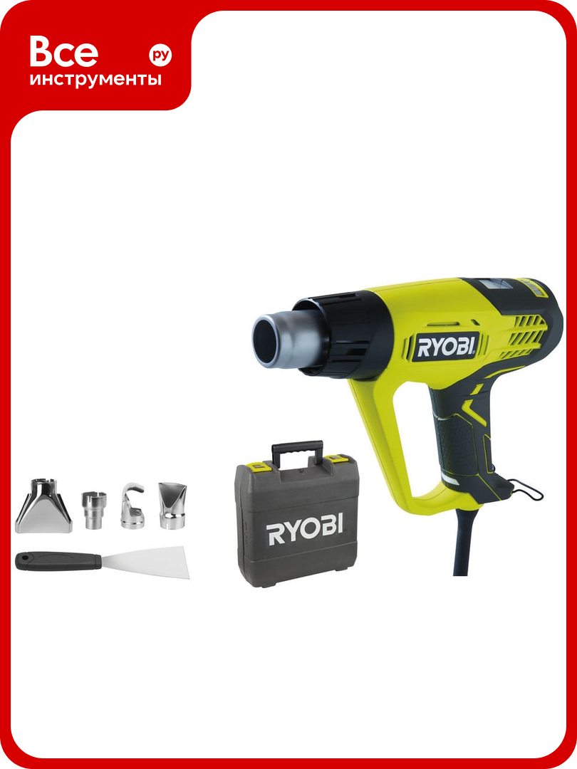 Промышленный фен с LCD дисплеем 2000 Вт Ryobi EHG2020LCD 5133001730