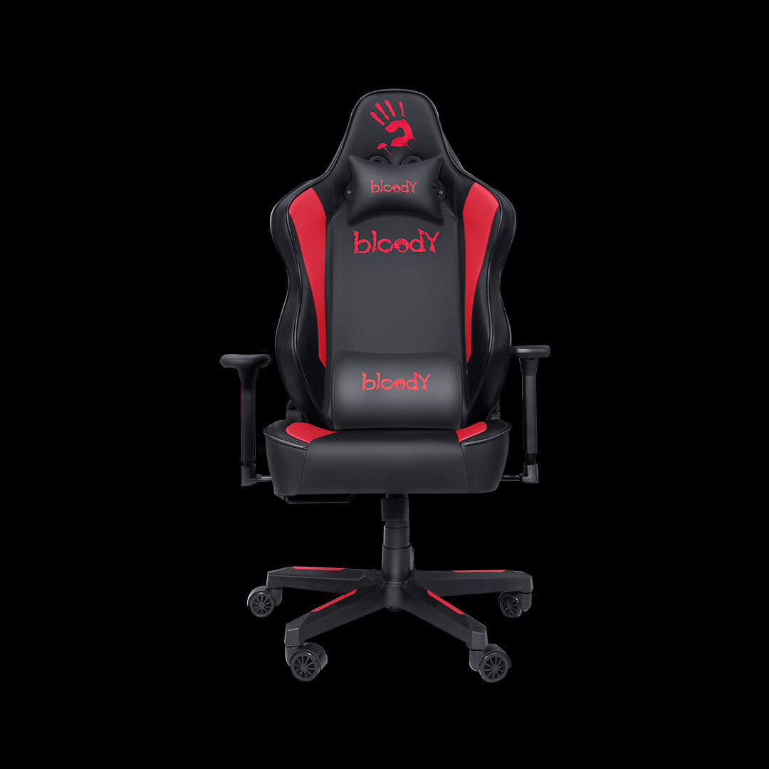 Игровое кресло от бренда Bloody GC-330 GAMING CHAIR BLACK+RED, черного и красного цвета