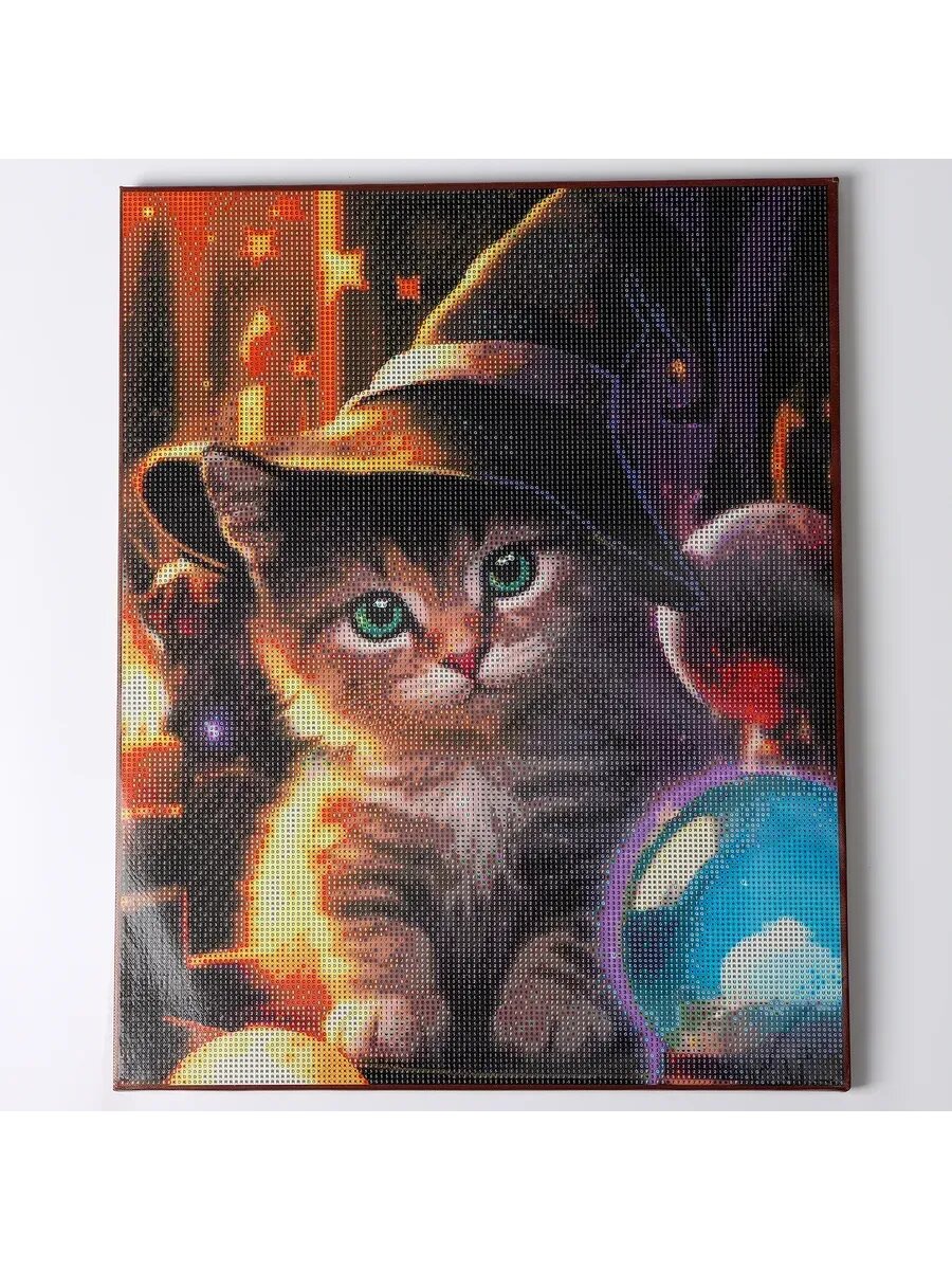 Алмазная мозаика Кот полное заполнение