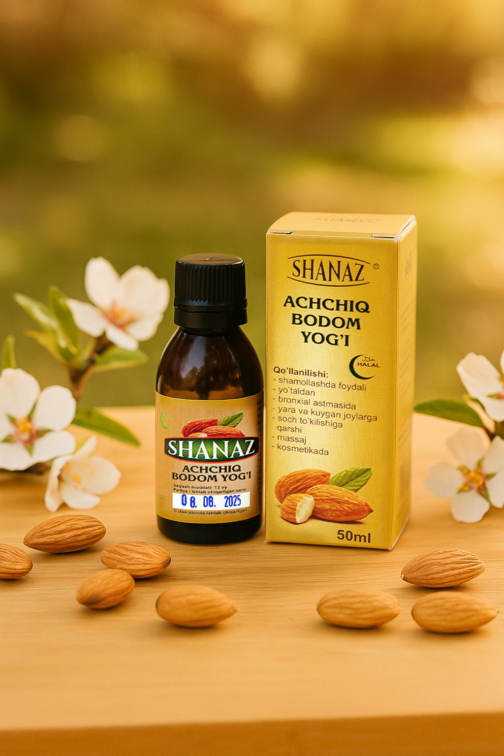 Масло горького миндаля, 50 мл — 100% натуральный эликсир красоты и молодости! — фото 1