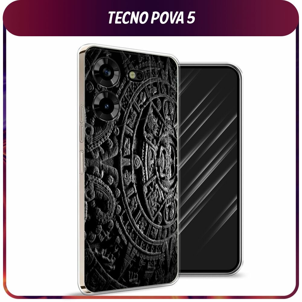 Чехол на Tecno Pova 5 / Техно Пова 5 с принтом "Узоры ацтеков 3"