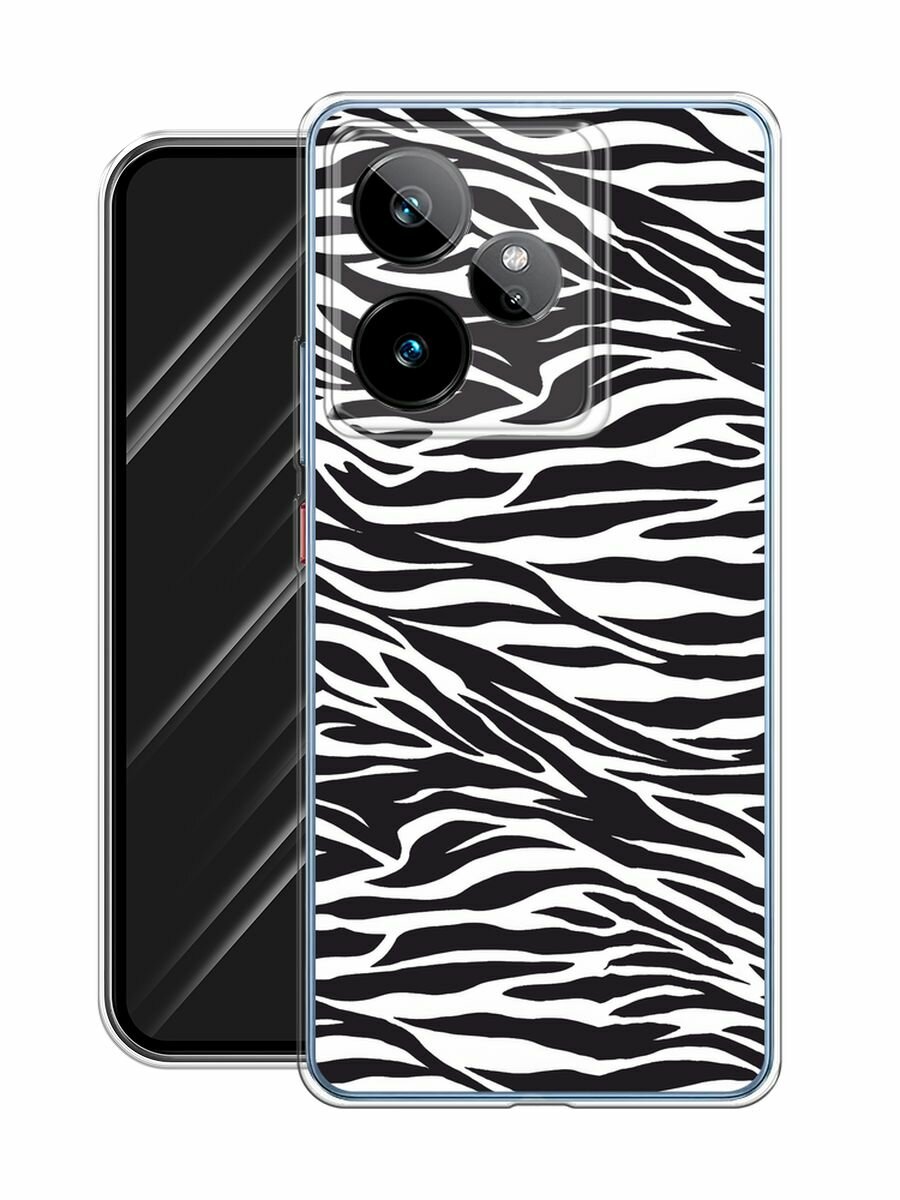 Чехол на Realme GT 7/GT 7T / Реалми GT 7/GT 7T с принтом "Принт зебра" — фото 1