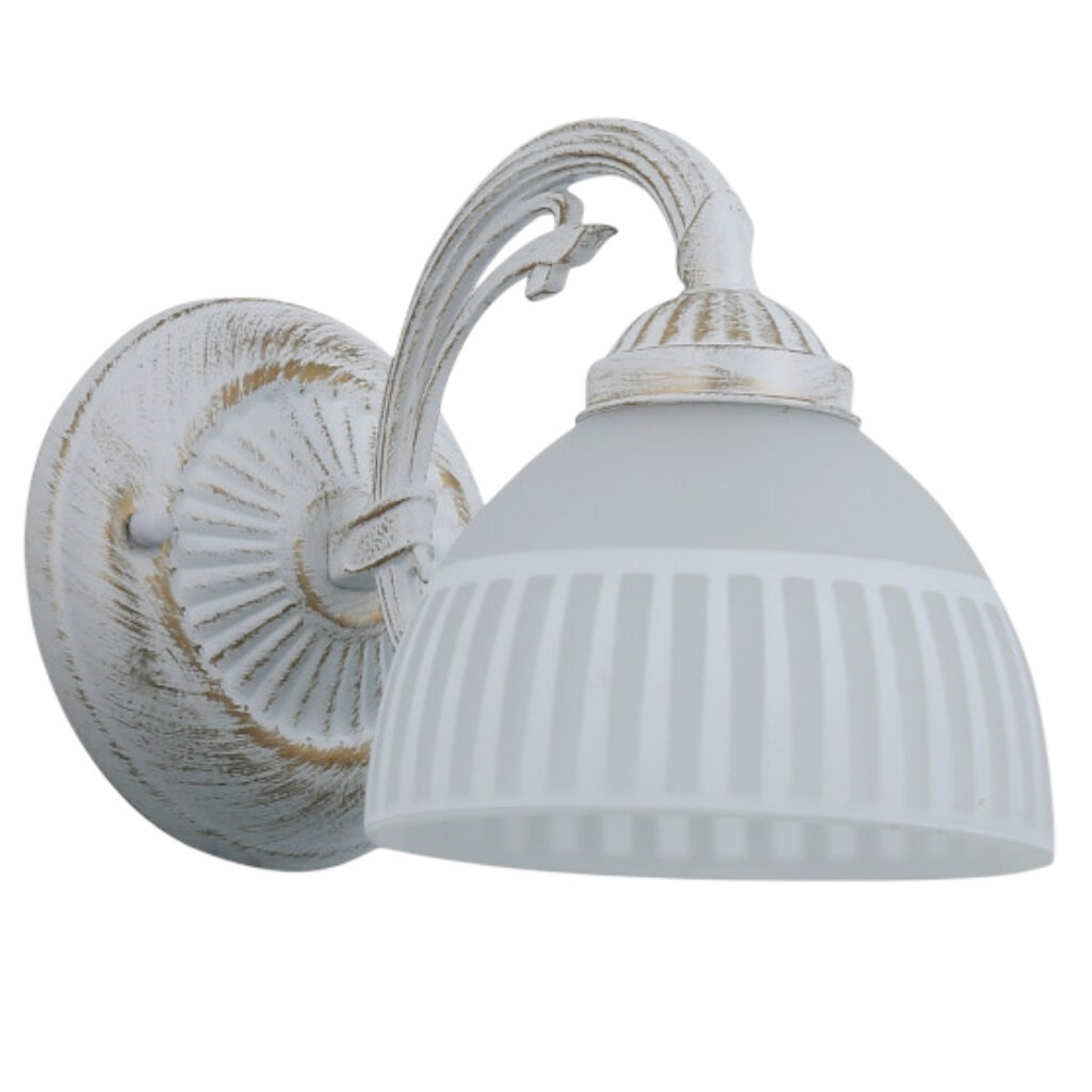 Бра Reluce 74431-0.2-01 светильник настенный 40 Вт Е27 металл стекло белый